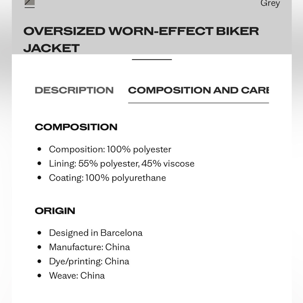 Mango OVERSIZED WORN-EFFECT BIKER JACKET - image 6